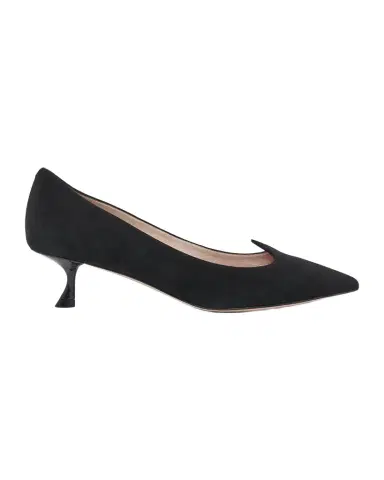 Roger Vivier I Love Vivier Suede Kitten-Heel Pumps | Thumbnail 1 Roger Vivier I Love Vivier Suede Kitten-Heel Pumps | Thumbnail 1