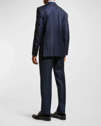 Canali Men's Solid Wool Two-Piece Suit | Thumbnail 3