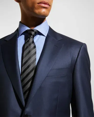 Canali Men's Solid Wool Two-Piece Suit | Thumbnail 5
