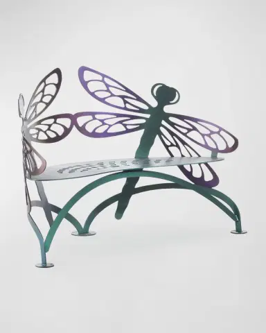 Cricket Forge Dragonfly Outdoor Bench | Thumbnail 2