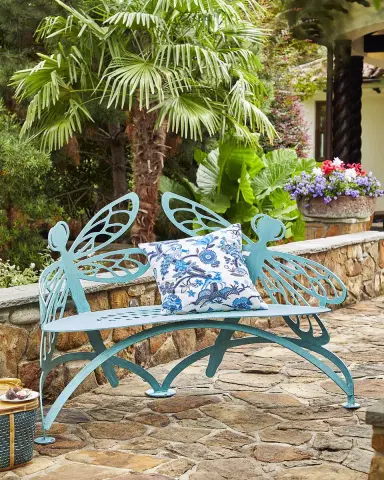 Cricket Forge Dragonfly Outdoor Bench | Thumbnail 4