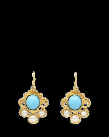 ben-amun Turquoise Fishhook Earrings | Thumbnail 2