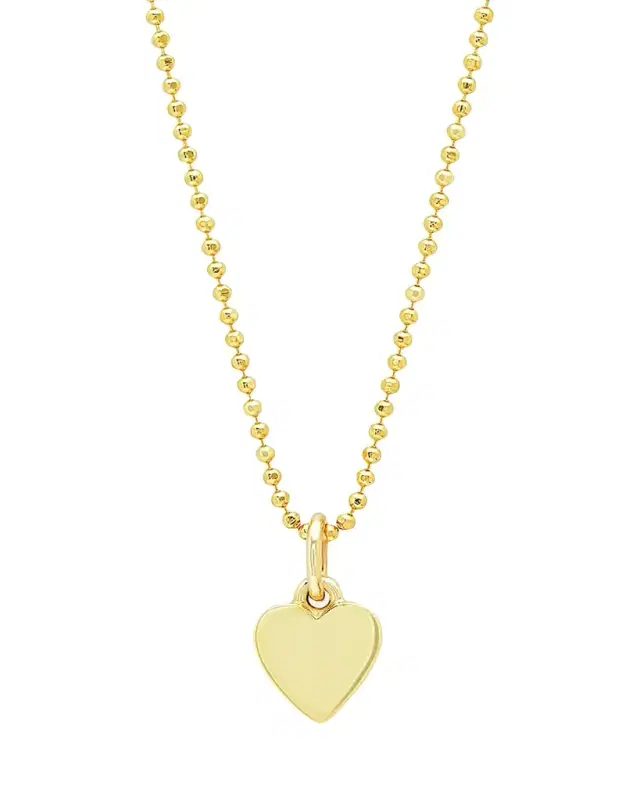 Jennifer Meyer 18k Heart Charm Necklace