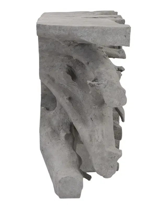 Phillips Collection Cast Root Console, Charcoal Stone
