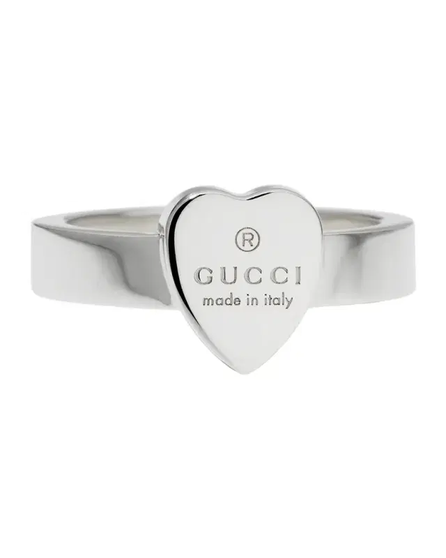 Engraved Heart Trademark Ring
