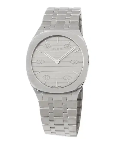 Gucci 25H 34mm Stainless Steel Bracelet Watch | Thumbnail 1 Gucci 25H 34mm Stainless Steel Bracelet Watch | Thumbnail 1