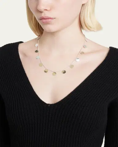 Ippolita Hammered Paillette Disc Necklace in Chimera | Thumbnail 2