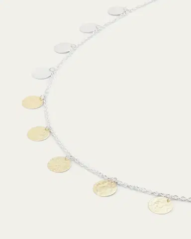 Ippolita Hammered Paillette Disc Necklace in Chimera | Thumbnail 3