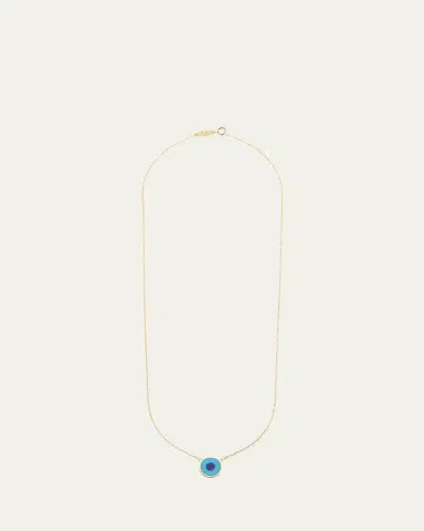 Jennifer Meyer 18k Mini Evil Eye Necklace | Thumbnail 3 Jennifer Meyer 18k Mini Evil Eye Necklace | Thumbnail 3
