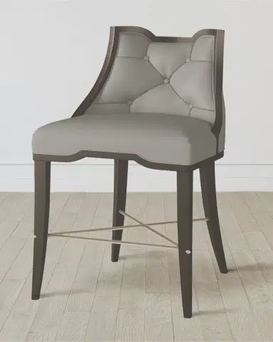 William D Scott for Global Views Logan Leather Counter Stool, 26" | Thumbnail 2