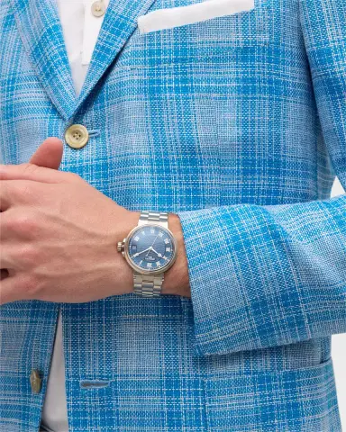 Breguet 40mm Marine Automatic Blue Dial Watch with Bracelet Strap | Thumbnail 1 Breguet 40mm Marine Automatic Blue Dial Watch with Bracelet Strap | Thumbnail 1