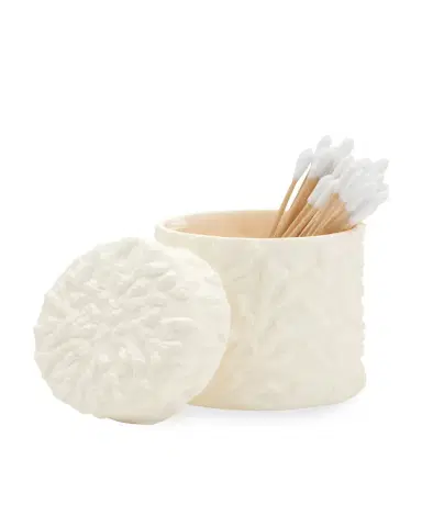 Pigeon & Poodle Alanya Large Round Canister, White | Thumbnail 4