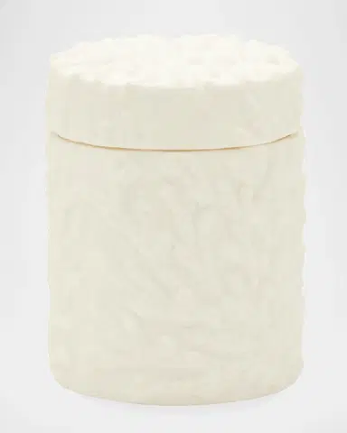 Pigeon & Poodle Alanya Large Round Canister, White | Thumbnail 5