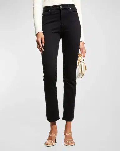 AG Jeans Mari High-Rise Slim Straight Jeans | Thumbnail 2