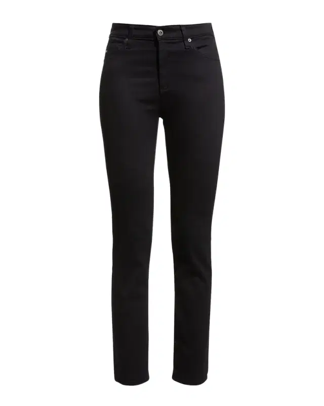 Mari High-Rise Slim Straight Jeans