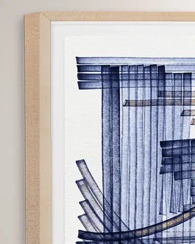 Grand Image Home "Blue Weave 3" Digital Art Print by Victoria Neiman | Thumbnail 4