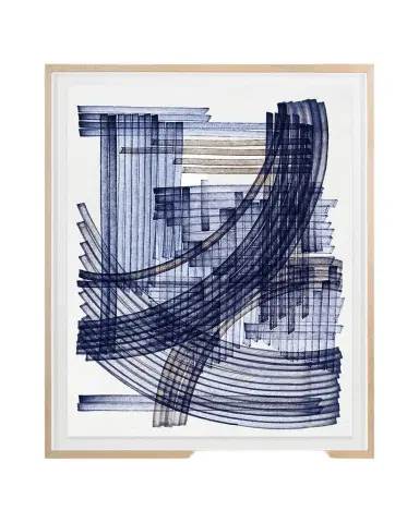 Grand Image Home "Blue Weave 3" Digital Art Print by Victoria Neiman | Thumbnail 1