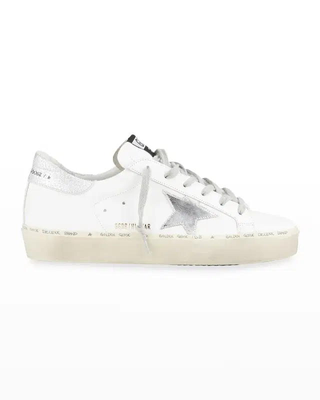Hi Star Metallic Leather Low-Top Sneakers