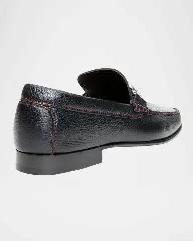 Donald Pliner Men's Dacio Contrast-Stitch Loafers | Thumbnail 3 Donald Pliner Men's Dacio Contrast-Stitch Loafers | Thumbnail 3