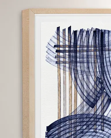 Grand Image Home "Blue Weave 2" Digital Art Print by Victoria Neiman | Thumbnail 2