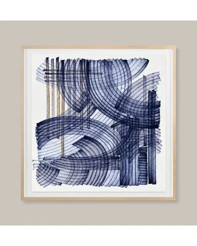Grand Image Home "Blue Weave 2" Digital Art Print by Victoria Neiman | Thumbnail 3