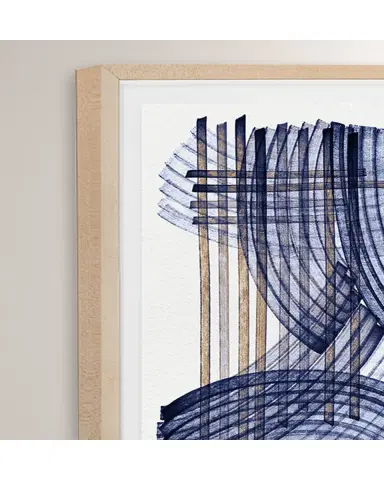 Grand Image Home "Blue Weave 2" Digital Art Print by Victoria Neiman | Thumbnail 4