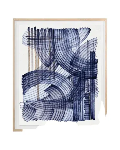 Grand Image Home "Blue Weave 2" Digital Art Print by Victoria Neiman | Thumbnail 1