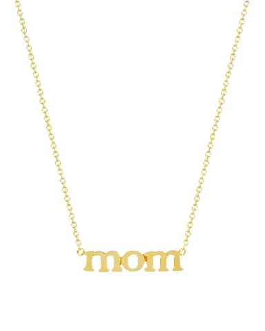 Jennifer Meyer 18k Mom Pendant Necklace | Thumbnail 1 Jennifer Meyer 18k Mom Pendant Necklace | Thumbnail 1