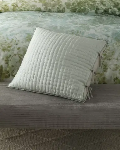 Designers Guild Chenevard Pebble Duck Egg European Sham | Thumbnail 3