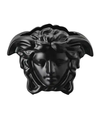 Versace Medusa Grande Vase in Black - 6" | Thumbnail 1