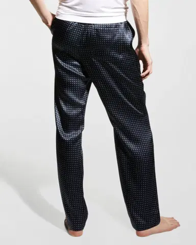Majestic International Men's Dotted Silk Lounge Pants | Thumbnail 4