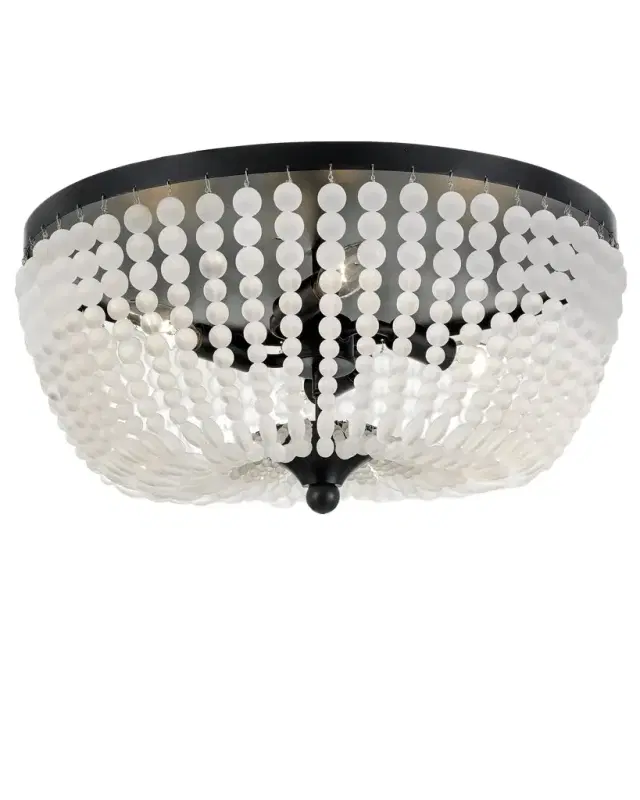 Rylee 4-Light Matte Black Ceiling Lamp