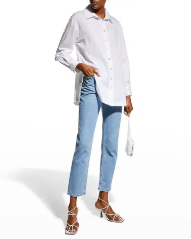 Finley Solid Cotton Lawn Boyfriend Shirt | Thumbnail 2 Finley Solid Cotton Lawn Boyfriend Shirt | Thumbnail 2