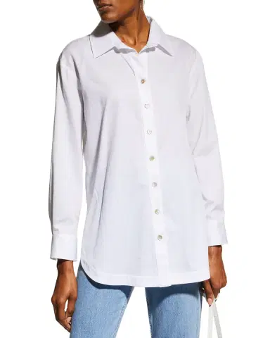 Finley Solid Cotton Lawn Boyfriend Shirt | Thumbnail 4 Finley Solid Cotton Lawn Boyfriend Shirt | Thumbnail 4