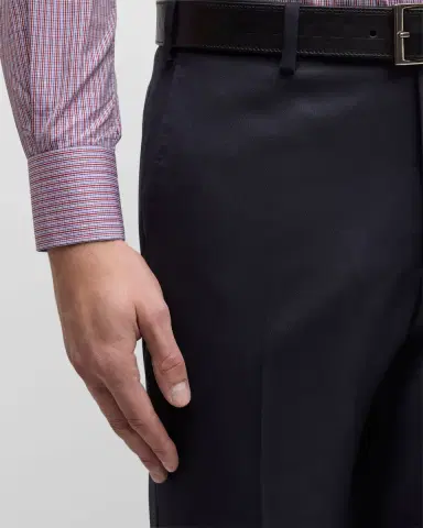 ZANELLA Men's Devon Wool Serge Trousers | Thumbnail 4 ZANELLA Men's Devon Wool Serge Trousers | Thumbnail 4