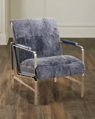 Massoud Iris Shearling Chair | Thumbnail 1 Massoud Iris Shearling Chair | Thumbnail 1
