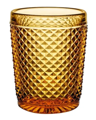 Vista Alegre Bicos Amber Lowball Glass | Thumbnail 1 Vista Alegre Bicos Amber Lowball Glass | Thumbnail 1