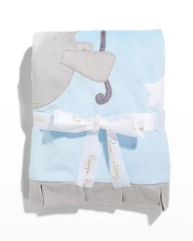 Boogie Baby Applique Baby Blanket with Contrast Trim | Thumbnail 2