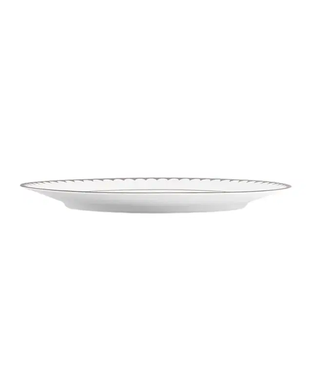 L 'Objet Aegean Filet Platinum Dinner Plate