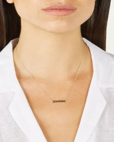 Jennifer Meyer 18k Mama Pendant Necklace | Thumbnail 2 Jennifer Meyer 18k Mama Pendant Necklace | Thumbnail 2
