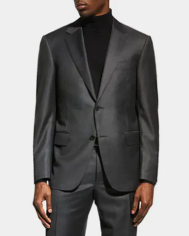 Canali Men's Solid Wool Suit | Thumbnail 3