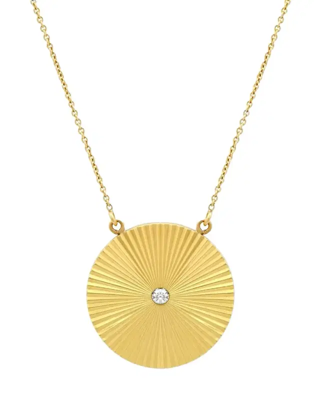 Large'70s Disc Necklace