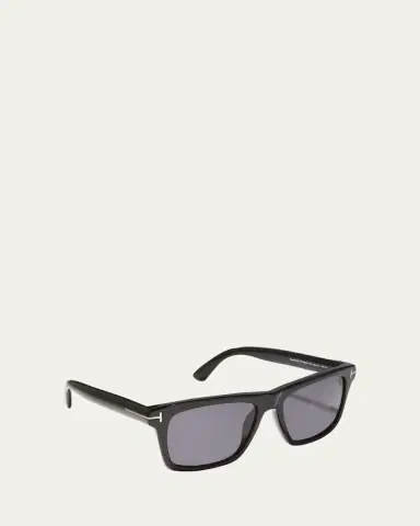 Tom Ford Men's Buckley-02 Square Acetate Sunglasses | Thumbnail 2