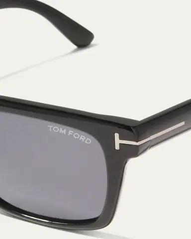 Tom Ford Men's Buckley-02 Square Acetate Sunglasses | Thumbnail 3