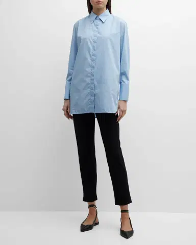 Eileen Fisher Washable Stretch Crepe Slim Ankle Pants | Thumbnail 3