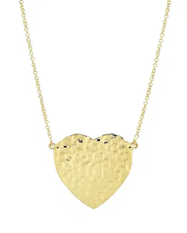 Jennifer Meyer 18k Hammered Heart Necklace | Thumbnail 1