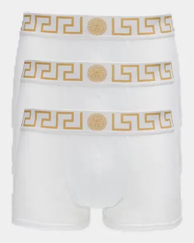 Versace Men 's 3-Pack Low Rise Greca Trunk | Thumbnail 2