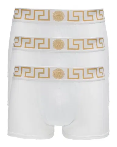 Versace Men 's 3-Pack Low Rise Greca Trunk | Thumbnail 1
