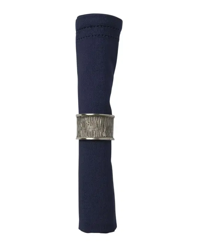 Blue Pheasant Ellery Pewter Napkin Rings, Set of 4