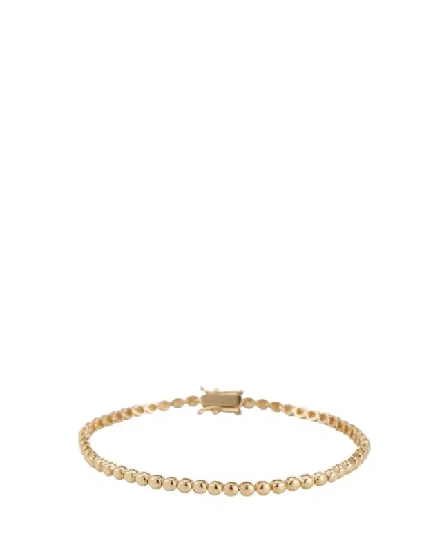 Jennifer Meyer 18k Mini Bezel Tennis Bracelet